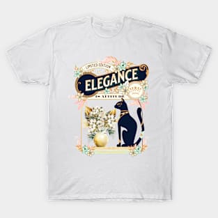 Elegance is Attitude, Cat Lover T-Shirt